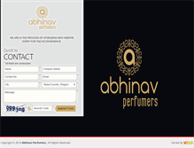 Tablet Screenshot of abhinavperfumers.com